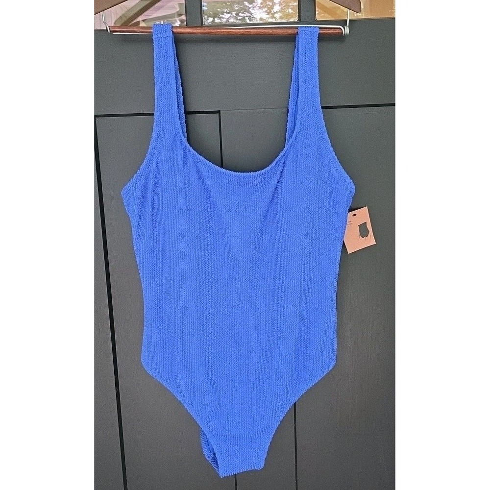 NEW Shade‎ & Shore Beautiful Blue Padded Swimsuit Women's Size XL Full Coverage